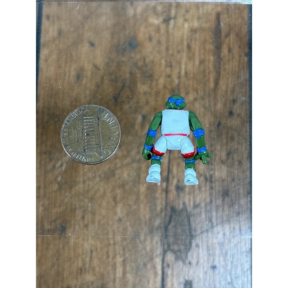 Vtg TMNT Mini Mutants Basketball Leonardo Slam Dunkin' Figure 1995 Ninja Turtles